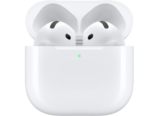 Apple AirPods 4 Wireless Earbuds, Bluetooth Headphones, Personalized Spatial Audio, Sweat and Water Resistant, USB-C Charging Case, H2 Chip, Up to 30 Hours of Battery Life, Effortless Setup for iPhone