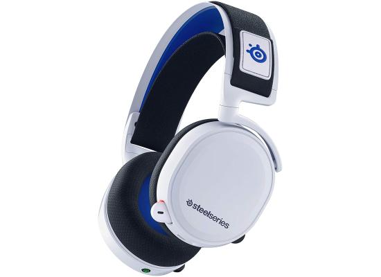 SteelSeries Arctis 7P Wireless 24-hour battery life For Ps4, Ps5 ,& PC - Lossless 2.4 GHz Wireless White Gaming Headset