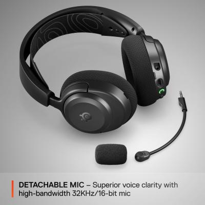SteelSeries Arctis Nova 3P Wireless Multi-Platform Gaming Headset Mobile App Control 40 HR Battery Neodymium Magnetic Drivers 2.4GHz/Bluetooth.