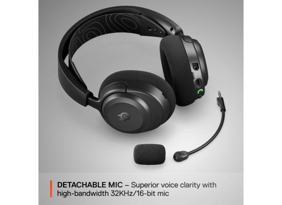 SteelSeries Arctis Nova 3P Wireless Multi-Platform Gaming Headset Mobile App Control 40 HR Battery Neodymium Magnetic Drivers 2.4GHz/Bluetooth.
