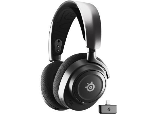 SteelSeries Arctis Nova 7 Wireless (Black) (2.4GHz/Bluetooth/USB-C/3.5mm) Spatial Surround 7.1 Gaming Headset w/ Neodymium Magnetic Driver Up To 38, AI-powered Noise Cancelling Mic, 38HR Battery For PC, Mac, PS5, PS4, Switch, Mobile