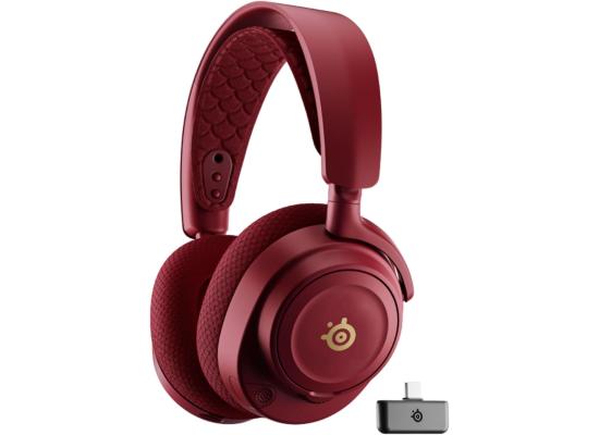 SteelSeries Arctis Nova 7 Wireless (Dragon Edition) (2.4GHz/Bluetooth/USB-C/3.5mm) Spatial Surround 7.1 Gaming Headset w/ Neodymium Magnetic Driver Up To 38, AI-powered Noise Cancelling Mic, 38HR Battery For PC, Mac, PS5, PS4, Switch, Mobile