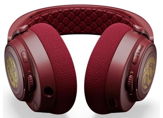 SteelSeries Arctis Nova 7 Wireless (Dragon Edition) (2.4GHz/Bluetooth/USB-C/3.5mm) Spatial Surround 7.1 Gaming Headset w/ Neodymium Magnetic Driver Up To 38, AI-powered Noise Cancelling Mic, 38HR Battery For PC, Mac, PS5, PS4, Switch, Mobile