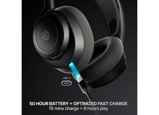 SteelSeries Arctis Nova 7X Wireless Gen 2 Gaming Headset - Real-Time App Control, 50+ HR Play, Neodymium Drivers, Mix 2.4GHz/Bluetooth - Black.