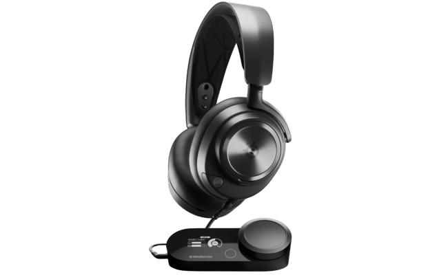 SteelSeries Arctis Nova Pro for Gaming Headset - Wired High, Fidelity Gaming Audio with Multi-System Connect, support Xbox, PC, Mac, PlayStation - Black.