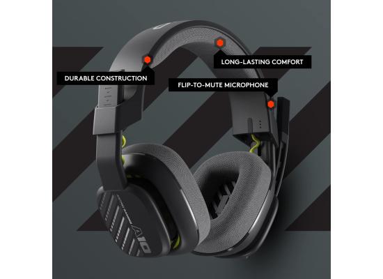 Astro A10 Gen 2 Wired (3.5 mm) Gaming Headset w/ flip-to-Mute Boom Microphone for PC/Mac, PS4/5, Xbox - Grey
