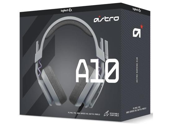 Astro A10 Gen 2 Wired (3.5 mm) Gaming Headset w/ flip-to-Mute Boom Microphone for PC/Mac, PS4/5, Xbox - Grey