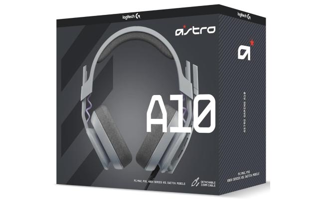 Astro A10 Gen 2 Wired (3.5 mm) Gaming Headset w/ flip-to-Mute Boom Microphone for PC/Mac, PS4/5, Xbox - Grey