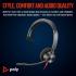 Poly Blackwire 3310 Wired USB Type-A & Wired USB Type-C One-Ear Boom Mic Noise & Echo Reduction.