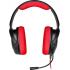 Corsair HS35 (Red) Wired Gaming Headset, 3.5mm Stereo Sound, Compatible With 360° Spatial Surround Sound On Windows, Memory Foam Earcups, Noise Cancelling Detachable Mic-For PC, Mac, Xbox, PS4, Mobile