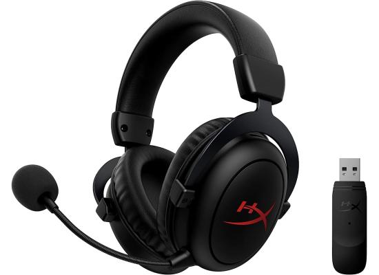 HyperX Cloud II Core Wireless (2.4GHz) Gaming Headset w/ DTS:X Spatial Audio, Memory Foam, Detachable Noise-Cancelling Mic, Up to 80 Hours Of Battery Life For PC