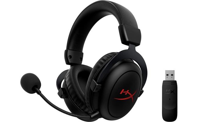 HyperX Cloud Core Wireless (2.4GHz) Gaming Headset w/ DTS:X Spatial 3D Audio, Memory Foam, Detachable Noise-Cancelling Mic, Up to 20 Hours For PC