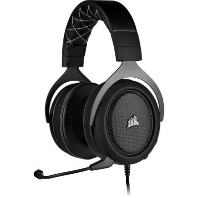 Corsair HS60 7.1 Surround Wired Gaming Headset Multi-Platform Compatibility-Carbon 