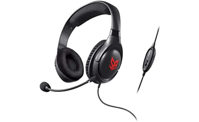 Creative Sound Blaster Blaze Gaming Headset with Detachable Noise-Cancelling Mic and in-line Remote
