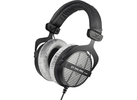 Beyerdynamic DT 990 PRO Over-Ear Studio Monitor Headphones - Open-Back Stereo Construction, Wired (80 Ohm, Grey)