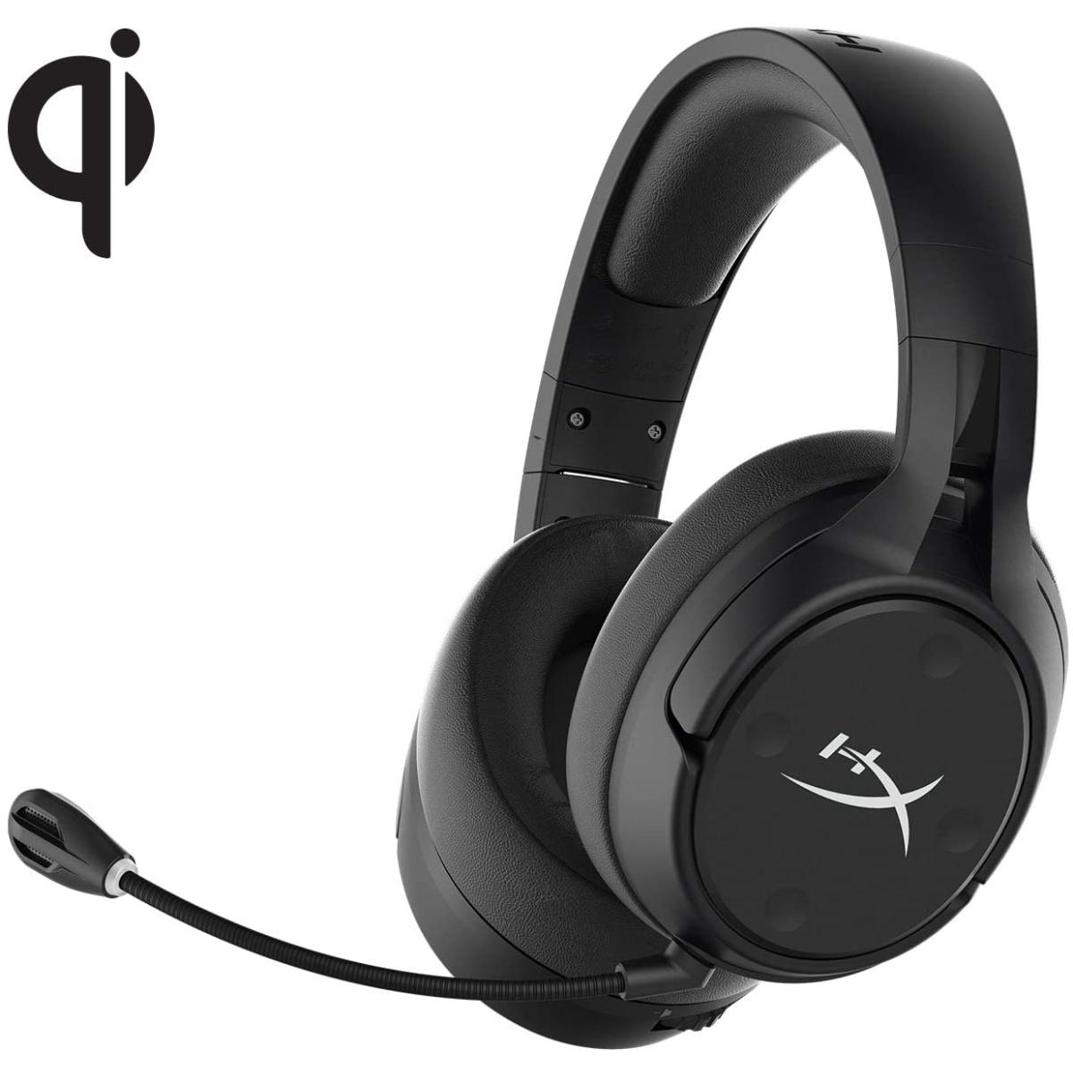 HyperX Cloud Flight S Wireless Gaming Headset, 7.1 Surround Sound, 30 Hour Battery Life, Qi Wireless Charging, Detachable Microphone with LED Mute Indicator, Compatible with PC & PS4