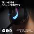 Logitech G G522 LIGHTSPEED Wireless Gaming Headset, LIGHTSYNC RGB, Full Bandwidth Mic & Advanced Synchronised Audio, Tri-Connectivity with LIGHTSPEED, Bluetooth, USB-A to USB-C for PC - Black