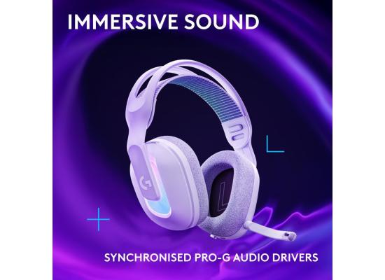 Logitech G522 LIGHTSPEED Wireless Gaming Headset, LIGHTSYNC RGB, Full Bandwidth Mic & Advanced Synchronized Audio, Tri-Connectivity with LIGHTSPEED, Bluetooth, USB-A to USB-C for PC - White