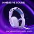 Logitech G522 LIGHTSPEED Wireless Gaming Headset, LIGHTSYNC RGB, Full Bandwidth Mic & Advanced Synchronized Audio, Tri-Connectivity with LIGHTSPEED, Bluetooth, USB-A to USB-C for PC - White