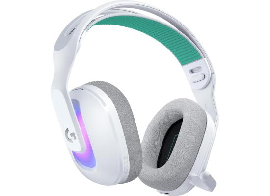 Logitech G522 LIGHTSPEED Wireless Gaming Headset, LIGHTSYNC RGB, Full Bandwidth Mic & Advanced Synchronized Audio, Tri-Connectivity with LIGHTSPEED, Bluetooth, USB-A to USB-C for PC - White