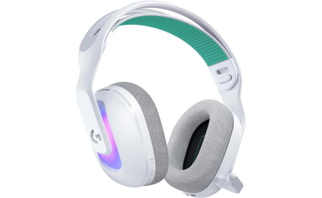 Logitech G522 LIGHTSPEED Wireless Gaming Headset, LIGHTSYNC RGB, Full Bandwidth Mic & Advanced Synchronized Audio, Tri-Connectivity with LIGHTSPEED, Bluetooth, USB-A to USB-C for PC - White