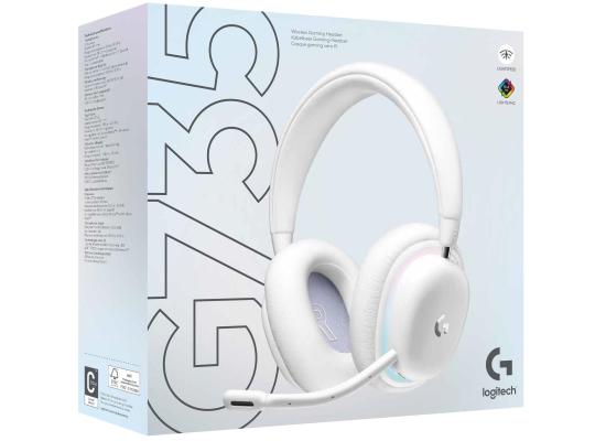 Logitech G735 Wireless (White Mist) Gaming Headset, Dual Mode (2.4GHz, Bluetooth), Dolby Atmos, Spatial Surround Sound, LIGHTSYNC RGB Lighting, Detachable Boom Mic, Compatible with PC, PC, Mac, Mobile Devices