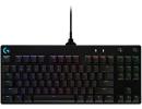 Logitech G PRO Mechanical Gaming Keyboard, Ultra Portable Tenkeyless Design, Detachable Micro USB Cable, 16.8 Million Color LIGHTSYNC RGB Backlit Keys, Blue Switch