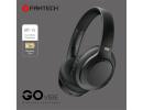 Fantech Go Vibe WH05 Wireless (Black) Comfortable & Elegant Dual Mode Wired & Wireless Connection (BT 5.3 + 3.5mm) Headphone, Up to 20 Hours Battery Life w/ USB Type-C Charging, Swivel & Foldable Headbands, Built-in Microphone