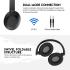 Fantech Go Vibe WH05 Wireless (Black) Comfortable & Elegant Dual Mode Wired & Wireless Connection (BT 5.3 + 3.5mm) Headphone, Up to 20 Hours Battery Life w/ USB Type-C Charging, Swivel & Foldable Headbands, Built-in Microphone