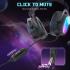 FIFINE H16 RGB Gaming Headset with 7.1 Surround Sound, EQ Switch, Detachable Noise Reduction Microphone and MultiPlatform Support