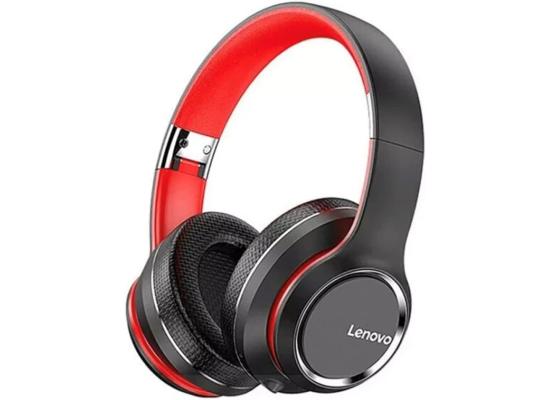 Lenovo HD200 Wireless Over-Ear Headphone (Bluetooth 5.0 + 3.5mm For Wired Connectivity) w/ Mic, Up To 20 Hours Play Time, USB-C Charging, Onboard Controls, Lightweight & Flexible