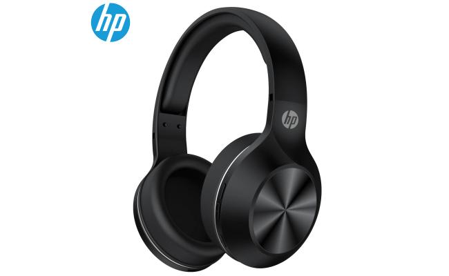 HP BM200 Wireless Headset Dual Connection Type (Bluetooth 4.2 + 3.5mm) Soft & Comfortable, Rechargeable , Up To 20Hrs - Black