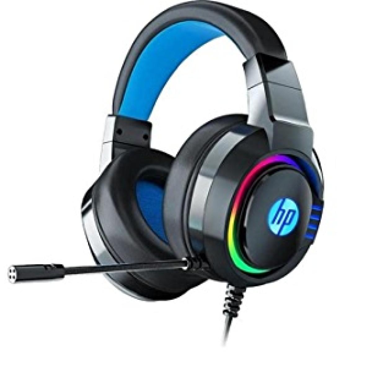 HP DHE-8003UM Stereo 3.5mm Gaming Headset with Microphone & Led