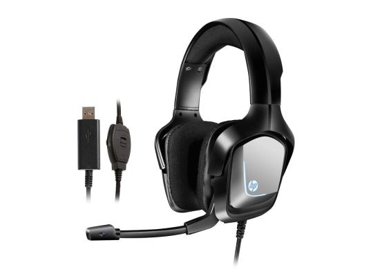 HP H220GS USB 2.0 Virtual 7.1 Stereo Gaming Headset W/ Microphone & Led Lighting