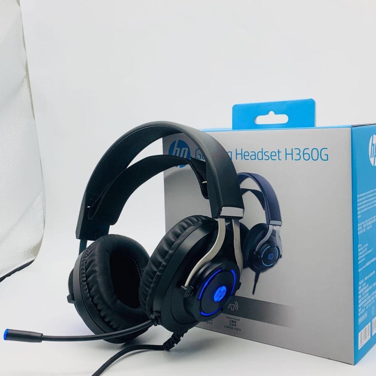 HP H360G Stereo Usb2.0 Gaming Headset with Microphone & Blue Led Light
