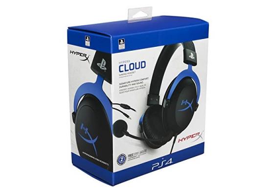HyperX Cloud Wired (3.5mm) Stereo Gaming Headset w/ Detachable Noise Cancelling Mic For PS4, Compatible w/ PS5, PC, Xbox & Mobile