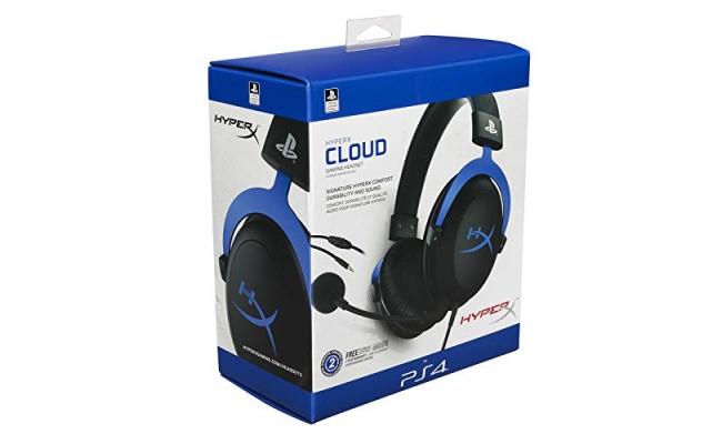 HyperX Cloud Wired (3.5mm) Stereo Gaming Headset w/ Detachable Noise Cancelling Mic For PS4, Compatible w/ PS5, Laptop, Xbox & Mobile