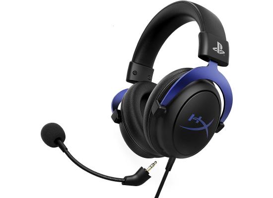 HyperX Cloud Wired (3.5mm) Stereo Gaming Headset w/ Detachable Noise Cancelling Mic For PS4, Compatible w/ PS5, Laptop, Xbox & Mobile