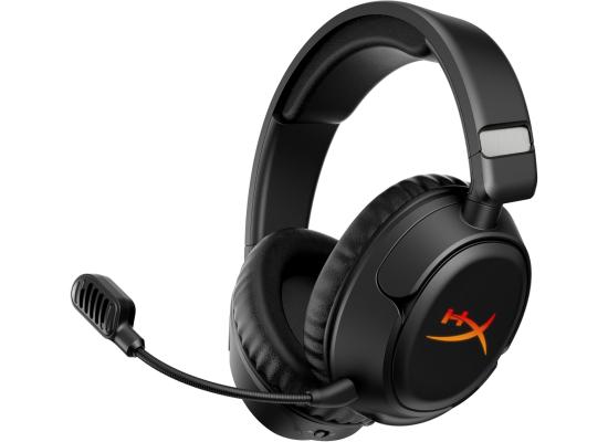 HyperX Cloud Flight 2 – Wireless Gaming Headset, Customizable RGB Lighting with Removable Earcup Plates, up to 100 Hours of Battery Life, 2.4GHz & Bluetooth, Multi-Platform Compatibility - Black