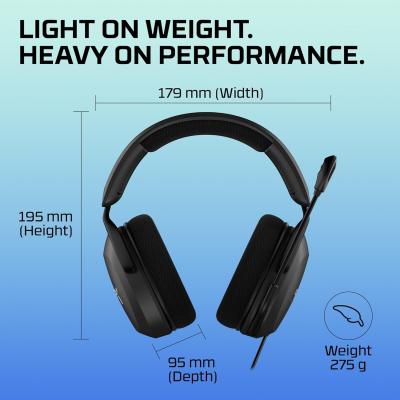 HyperX Cloud Stinger 2 Core – PC Gaming Headset, Lightweight Over-Ear Headset with mic, Swivel-to-Mute mic Function, DTS Headphone:X Spatial Audio, 40mm Drivers