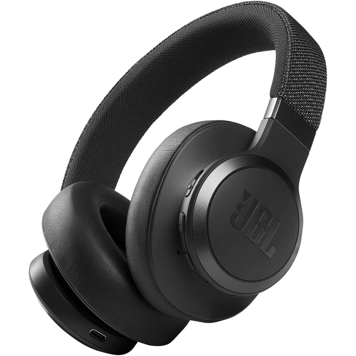 JBL Live 660NC Wireless Over-Ear Noise Cancelling Headphones - Black