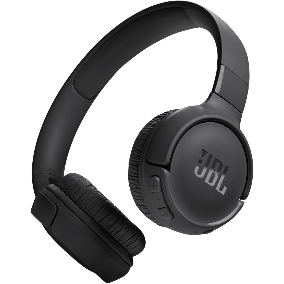 JBL T520 Wireless On-Ear Headphones with Mic - Black