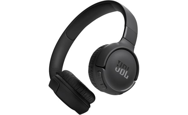 JBL Tune 520BT - Wireless On-Ear Headphones, Up to 57H Battery Life and Speed Charge, Lightweight, Comfortable and Foldable Design, Hands-Free Calls with Voice Aware (Black)