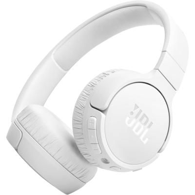 JBL Tune 670NC - Adaptive Noise Cancelling with Smart Ambient Wireless On-Ear Headphones, Up to 70H Battery Life with Speed Charge, Lightweight, Comfortable and Foldable Design (White)
