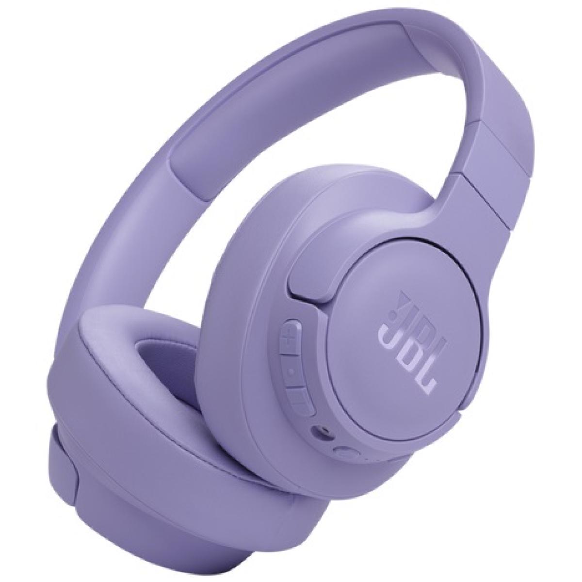 JBL Tune 770NC Adaptive Noise Cancelling Wireless Over-Ear Headphones, Pure Bass Sound, Smart Ambient, Bluetooth 5.3, Le Audio, VoiceAware, Up To 70H Battery, Multi-Point Connect - Purple