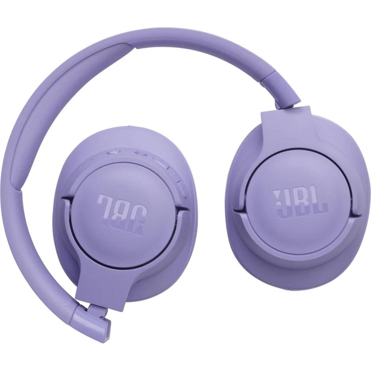 JBL Tune 770NC Adaptive Noise Cancelling Wireless Over-Ear Headphones, Pure Bass Sound, Smart Ambient, Bluetooth 5.3, Le Audio, VoiceAware, Up To 70H Battery, Multi-Point Connect - Purple