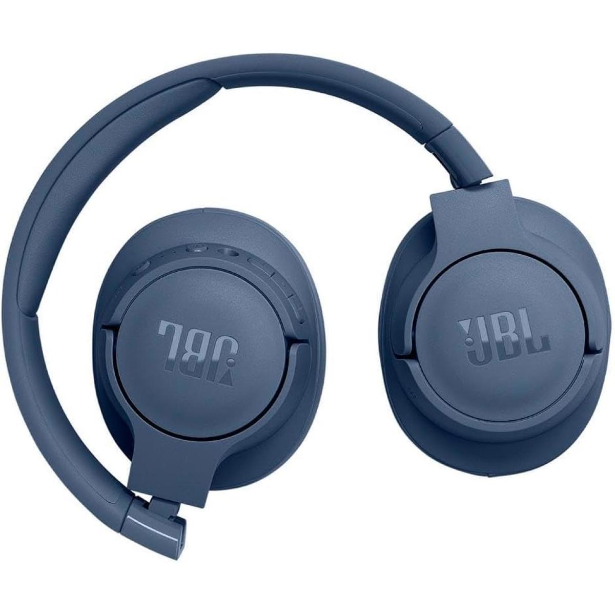 JBL Tune 770NC Adaptive Noise Cancelling Wireless Over-Ear Headphones, Pure Bass Sound, Smart Ambient, Bluetooth 5.3, Le Audio, VoiceAware, Up To 70H Battery, Multi-Point Connect - Blue