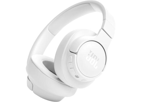 JBL Tune 720BT - Wireless Over-Ear Headphones with JBL Pure Bass Sound, Bluetooth 5.3, Up to 76H Battery Life and Speed Charge, Lightweight, Comfortable and Foldable Design (White)