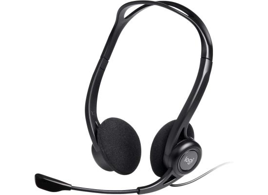 Logitech 960 USB, Noise-cancelling w/ Mute Button Stereo Headset, Easy plug-and-play.