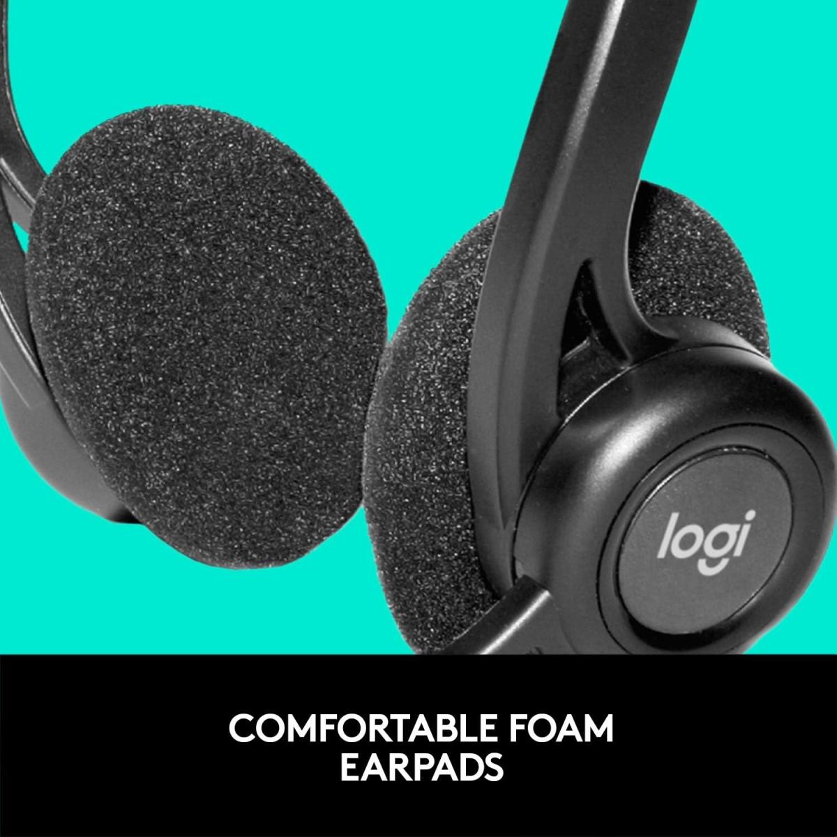 Logitech 960 USB, Noise-cancelling w/ Mute Button Stereo Headset, Easy plug-and-play. Logitech 960 USB, Noise-cancelling w/ Mute Button Stereo Headset, Easy plug-and-play.